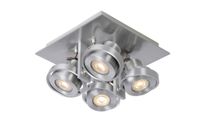 Lucide LANDA - Plafondspot - LED Dim to warm - GU10 - 4x5W 2200K/3000K - Mat chroom - thumbnail