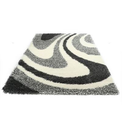 Hoogpolig modern vloerkleed shaggy Plus 7110 5cm hoogte - Grijs-120 x 170 cm