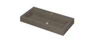 INK Wastafel Momento Quartz met 1 kraangat 90 cm x 45 cm x 9 cm Quartz beton 3421421