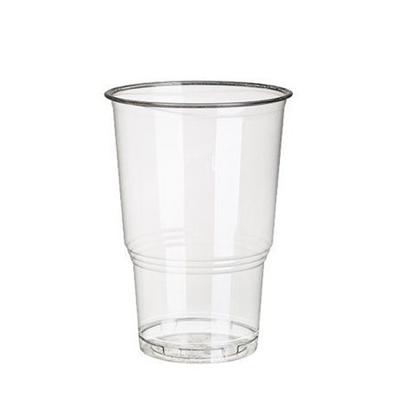 PLA frisdrank/bier glazen - 25x stuks - 250 ml - Horeca drinkbekers - transparant