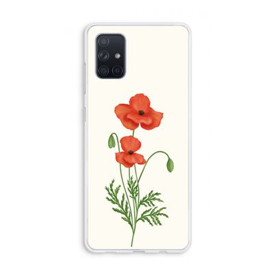 Red poppy: Galaxy A71 Transparant Hoesje