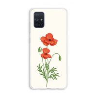 Red poppy: Galaxy A71 Transparant Hoesje
