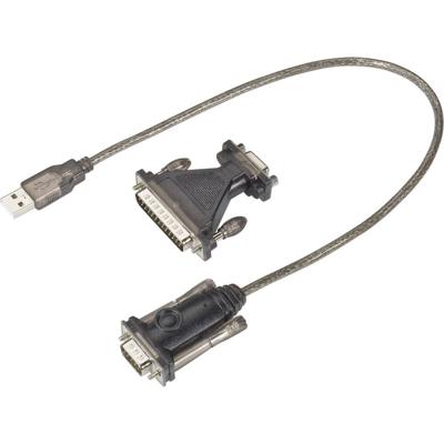USB 1.1 Adapter [1x D-sub stekker 9-polig, D-sub stekker 25-polig - 1x USB 1.1 stekker A] 975602