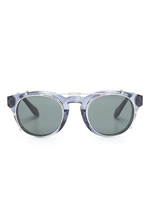 Giorgio Armani lunettes de soleil à monture pantos - Bleu