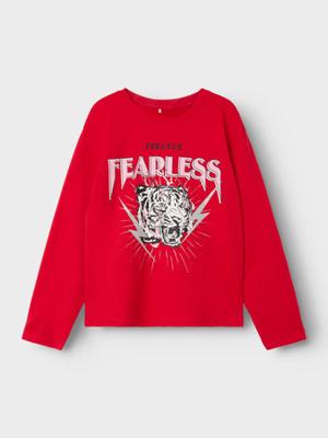 Name it zomer top meisjes - rood - Nkfronna