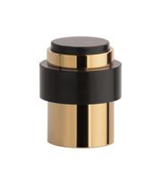 Aprile deurstopper vloer én wand Ø35×43 mm goud gepolijst PVD - thumbnail