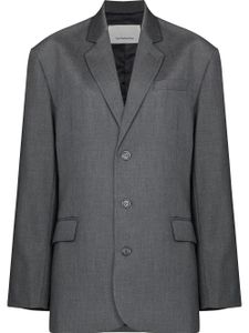 The Frankie Shop blazer Gelso oversize à simple boutonnage - Gris