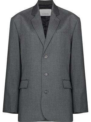 The Frankie Shop blazer Gelso oversize à simple boutonnage - Gris
