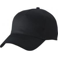 Baseball pet/cap - 10x - zwart - volwassenen - Voordelige caps - katoen