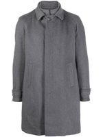 Corneliani manteau à fermeture dissimulée - Gris