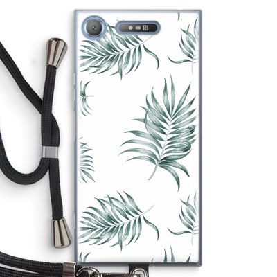 Simple leaves: Sony Xperia XZ1 Transparant Hoesje met koord