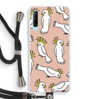 Papegaai: Huawei P Smart Pro Transparant Hoesje met koord