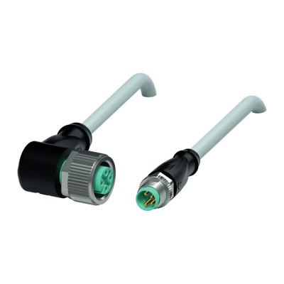 Pepperl+Fuchs 240796-100003 Sensor/actuator connector, geassembleerd Aantal polen (sensoren): 4, 4 0.3 m 1 stuk(s)