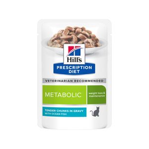 Hill's Metabolic Weight Management - Feline zakjes - 12 x 85 g - vis