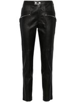 ISABEL MARANT pantalon Hizilis en cuir - Noir - thumbnail