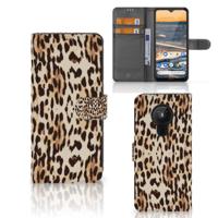 Nokia 5.3 | Telefoonhoesje | Met pasjeshouder | Leopard