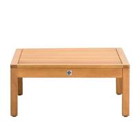 Leen Bakker - Le Sud Tafel/hocker Orleans - Naturel - 72x72x31 Cm - Hardhout - Bruin