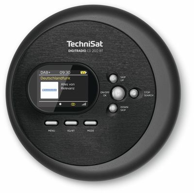 TechniSatDigitradio CD 2GO BT DAB radio Zwart