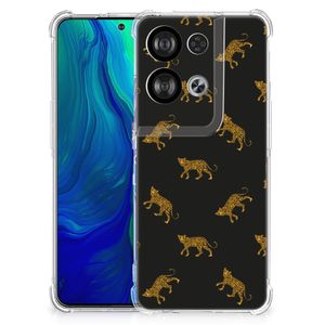 Case Anti-shock voor OPPO Reno8 Leopards