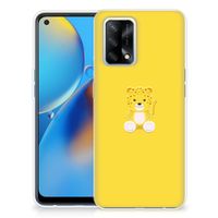 OPPO A74 4G Telefoonhoesje met Naam Baby Leopard