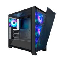 ATX Semi-toren doos CoolBox COO-CHA-GE2000-0 Zwart