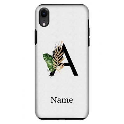 Charcoal Flora: iPhone XR Tough Case