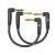 D&apos;Addario PRA-205 Custom Series jack kabel haaks 15cm (per 2)