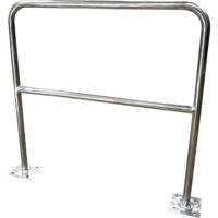 VISO BAR415INOX Veiligheidsreling Veiligheidshek van staal met bodemplaat (Ø x h) 40 mm x 1000 mm