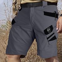 Voor heren Cargoshorts Wandelshorts Tactische shorts Militair Buiten Ripstop Ademend Sneldrogend Multi Pocket Short / Broekje Kleding Onderlichaam knie lengte Zwart Groen Kamperen / wandelen Lightinthebox - thumbnail