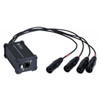 Hilec BOXRJ4XM3 breakout box van rj45 naar XLR male voor DMX of audio - thumbnail