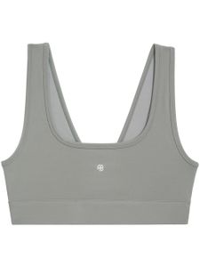 ANINE BING soutien-gorge Renae à logo brodé - Gris