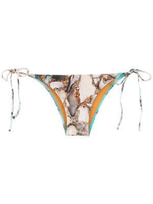 Lygia & Nanny pantalon Thai à imprimé marbré - Bleu