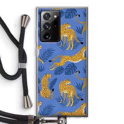 Luipaard: Samsung Galaxy Note 20 Ultra / Note 20 Ultra 5G Transparant Hoesje met koord