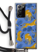 Luipaard: Samsung Galaxy Note 20 Ultra / Note 20 Ultra 5G Transparant Hoesje met koord