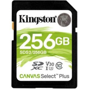 Kingston Technology Canvas Select Plus flashgeheugen 256 GB SDXC Klasse 10 UHS-I