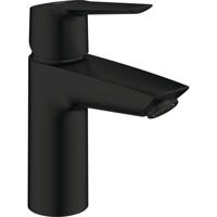 Eéngreeps wastafelmengkraan - GROHE Start - 235512432 - Mat zwart - Maat S - Standaard uitloop - Waterbesparend