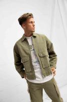 Couture Club Zip Through Cargo Jack Heren Groen - Maat XS - Kleur: Groen | Soccerfanshop