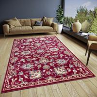 Vloerkleed Caracci - Rood maat: 240x80cm - materiaal: Polypropyleen - Dekbed-Discounter.nl