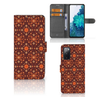 Samsung Galaxy S20 FE Telefoon Hoesje Batik Brown - thumbnail