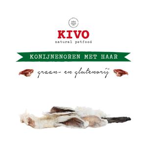 Kivo Konijnenoren met haar - 100 gr