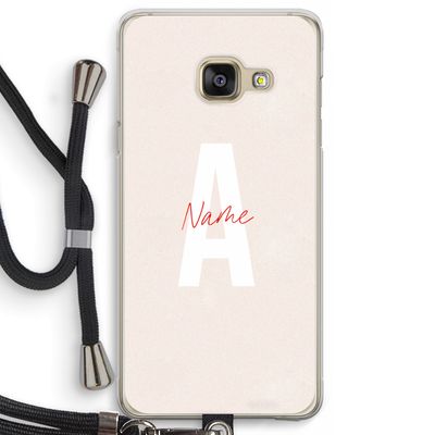 Strawberry Milkshake: Samsung Galaxy A3 (2016) Transparant Hoesje met koord