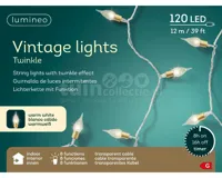 Kerstverlichting Vintage 120 LED 12m Trnsp WW