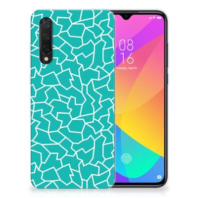 Xiaomi Mi 9 Lite | Hoesje maken | Cracks Blue