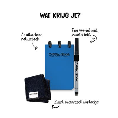 Correctbook A7 Original Pocket Earthy Blue - Uitwisbaar / Herschrijfbaar Notitieboek Correctbook A7 Original Pocket Earthy Blue - Uitwisbaar / Herschrijfbaar Notitieboek