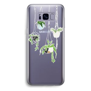 Hang In There: Samsung Galaxy S8 Plus Transparant Hoesje