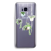 Hang In There: Samsung Galaxy S8 Plus Transparant Hoesje Hang In There: Samsung Galaxy S8 Plus Transparant Hoesje