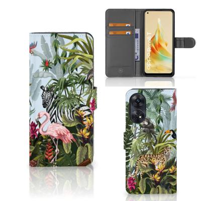 Telefoonhoesje | Met pasjeshouder | voor OPPO Reno8 T 4G Jungle