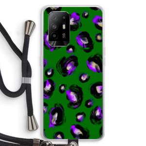 Green Cheetah: Oppo A94 5G Transparant Hoesje met koord
