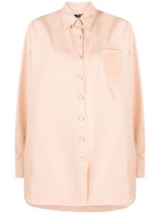 Raf Simons chemise ample à patch logo - Rose