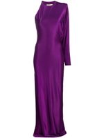 Alexandre Vauthier robe satinée à épaules dénudées - Violet Alexandre Vauthier robe satinée à épaules dénudées - Violet